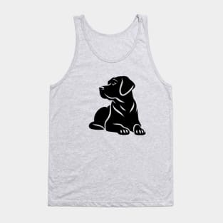 Black Labrador Dog Tank Top